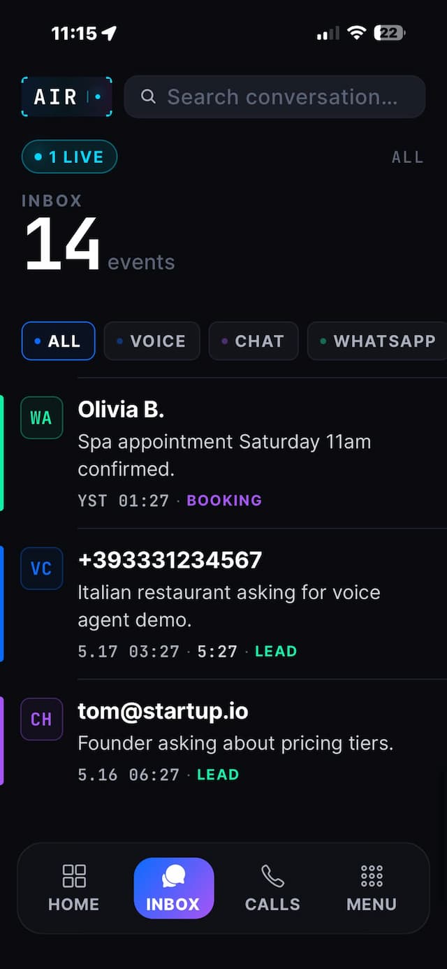 Multi-Channel Inbox