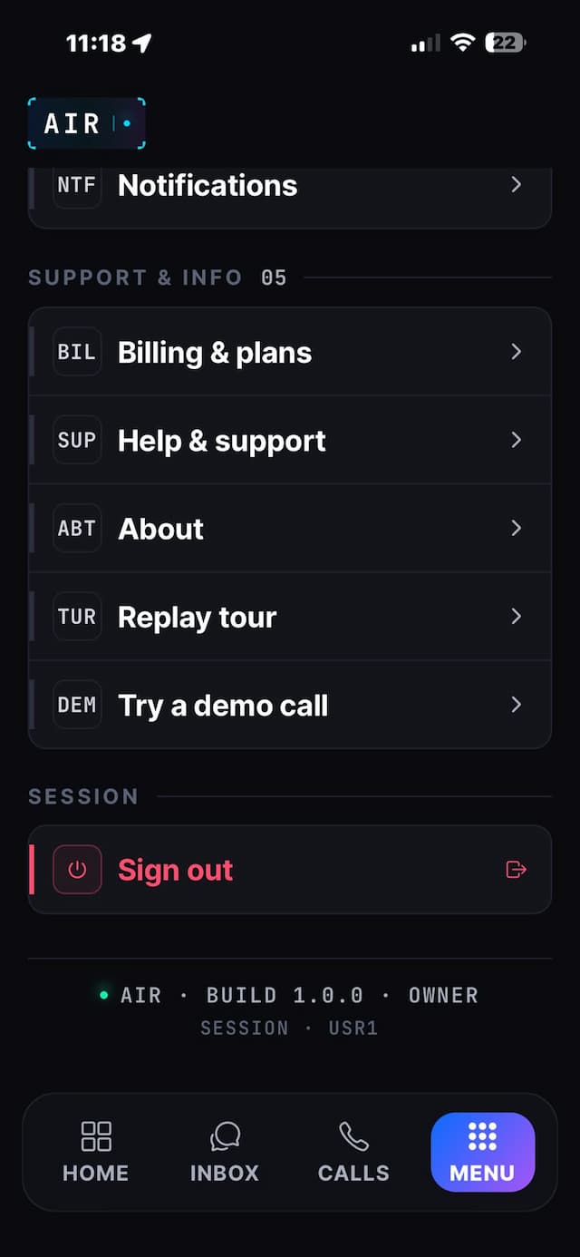 Account & Session